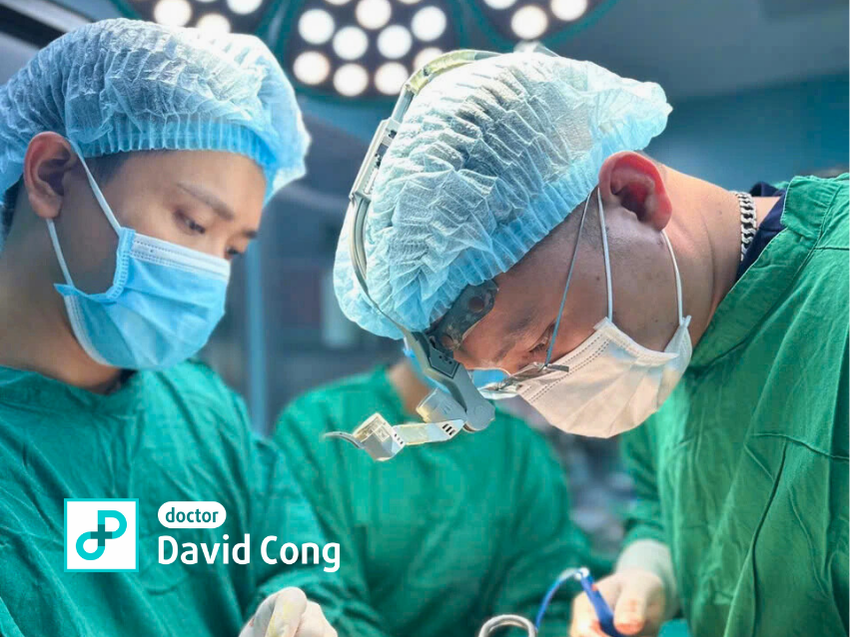 Dr. David Cong meticulously performed the surgery.